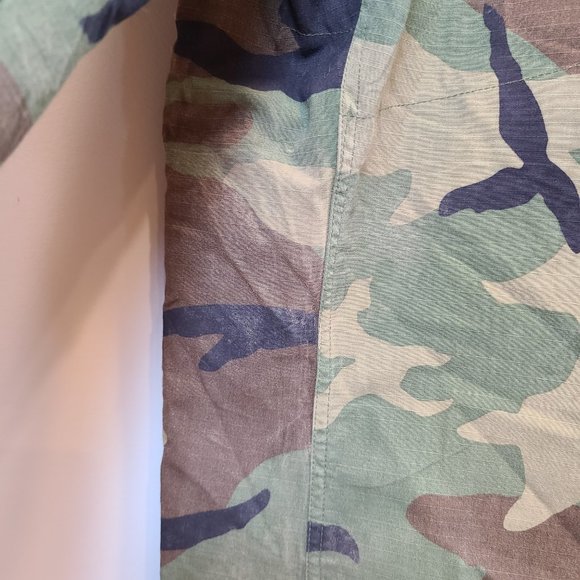 Military Overall Pant Woodland Camo Cargo Chemical Protective NFR Mens Medium - Picture 10 of 14